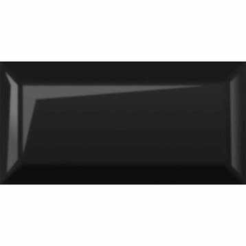 Wandtegel Kerabo Metro Zwart Black Glossy Glans 10x20, Doe-het-zelf en Verbouw, Tegels, Nieuw, 20 tot 40 cm, 10 m² of meer, Wandtegels