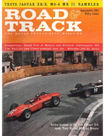 1961 ROAD AND TRACK MAGAZINE SEPTEMBER ENGELS, Nieuw, Author