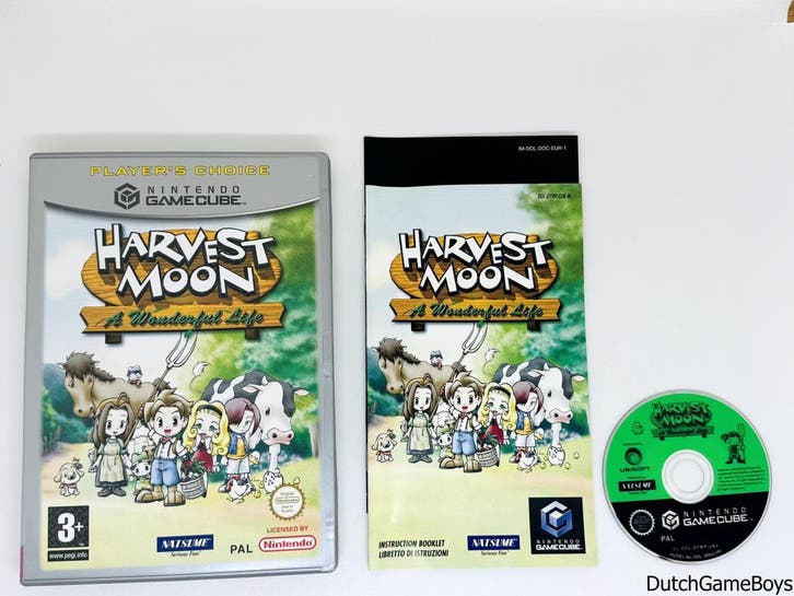 Nintendo Gamecube - Harvest Moon A Wonderful Life - Players, Spelcomputers en Games, Games | Nintendo GameCube, Gebruikt, Verzenden