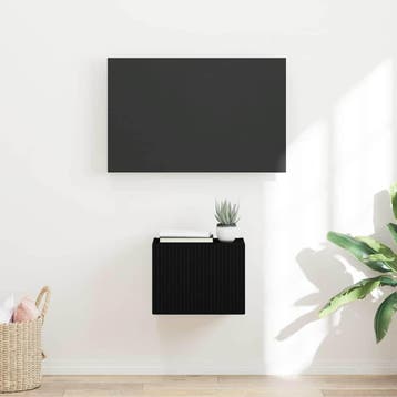 vidaXL TV Wandkast 39 x 31 x 29,5 cm Zwart Bewerkt hout, Minder dan 50 cm, Verzenden, Nieuw, Minder dan 100 cm