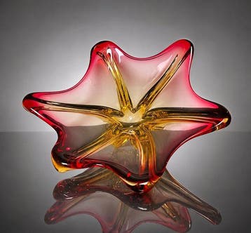 Schaal - Muranoglas - Prachtige vintage schaal