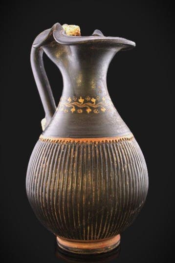 Oud-Grieks, Magna Graecia Keramiek Oinochoe de Ghantia, IVe