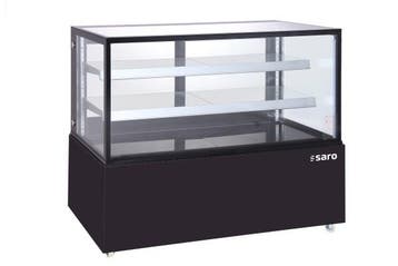 Taartvitrine | 410L | Zwart | Dubbel glas | 121x67x121cm, Verzenden, Nieuw in verpakking