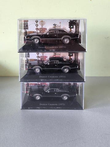 Altaya, Deagostini 1:43 - Modelauto (3) - Dodge Charger, Nieuw