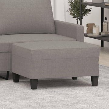 vidaXL Voetenbank 70x55x41 cm stof taupe, Huis en Inrichting, Banken | Voetenbanken en Poefen, Verzenden, Nieuw