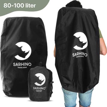 Sarhino Shield flightbag voor backpacks, Nieuw, Zwart