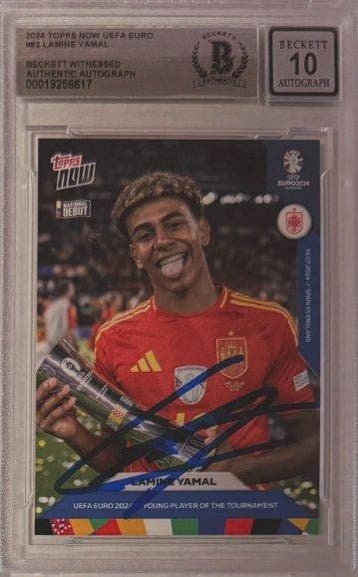 2023 Topps Lamine Yamal #62 Hand Signed - Spain - Rookie, Nieuw