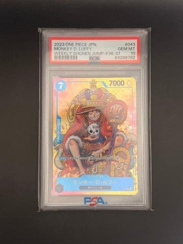 Bandai - 1 Graded card - One Piece - Monkey D. Luffy #043, Nieuw