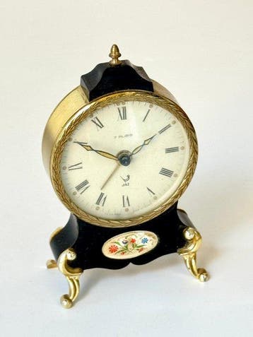 Wekker - Rare Jaz Neustic – Style Neuchâteloise – 7 Rubis, Antiek en Kunst, Antiek | Klokken