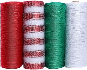 Decomesh metallic wit zilverdraad 26 cm rol 9 meter voor, Ophalen of Verzenden, Nieuw