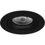 GU10 Inbouwspot Set - Mat Zwart - Inbouw Rond - Kantelbaar -, Metaal of Aluminium, Nieuw, Ophalen of Verzenden, Led
