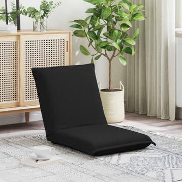 vidaXL Verstelbare vlo stoelen Zwart Schapenstof, Verzenden, Nieuw, Zwart