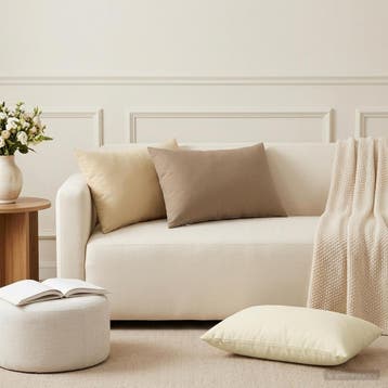 vidaXL Kussensloop 6 pcs HEERLEN Crèmekleurig 50 x 75 cm, Verzenden, Nieuw