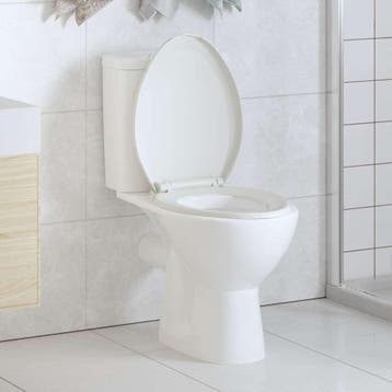 vidaXL Toiletbril soft-close met quick-release ontwerp wit, Verzenden, Nieuw
