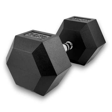 Hex dumbbell 36 kg - rubber coated, nieuw in doos, Verzenden, Nieuw