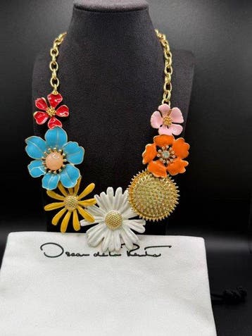 Oscar De La Renta - Metaal - Halsketting, Nieuw