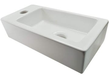 Mini-Rhea links fontein <br/>360 x 180 x 90 mm wit, Verzenden, Nieuw