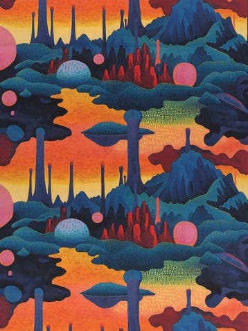 3,00 × 3,00 meter TexStilArt - Galaxia - Exclusief weefsel