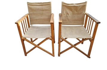 Hyllinge Mobler - Zitgroep - Hout - Paar stoelen, Antiek en Kunst