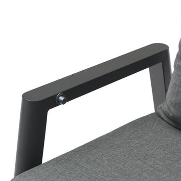 Caribbean verstelbare hoek loungeset 4 delig aluminium, Ophalen of Verzenden, Nieuw, Aluminium