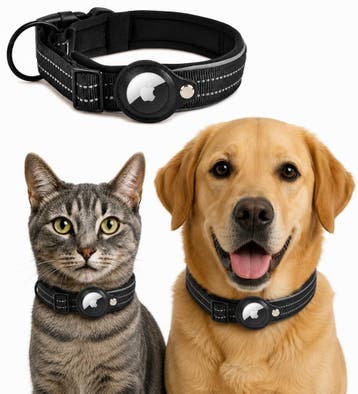 Stevige Hondenhalsband En Kattenhalsband Inclusief Apple Tra, Verzenden, Nieuw