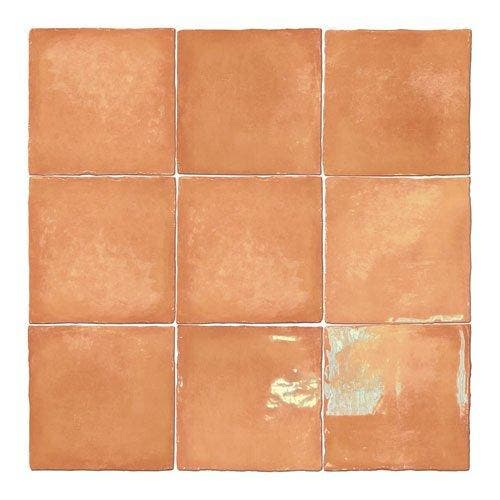 Wandtegel Terracotta 13x13cm (Muurtegels, Afbouwmaterialen), Doe-het-zelf en Verbouw, Tegels, Minder dan 20 cm, Minder dan 20 cm