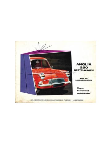 1961 FORD ANGLIA 250 BESTELWAGEN BROCHURE NEDERLANDS, Nieuw, Ford, Author