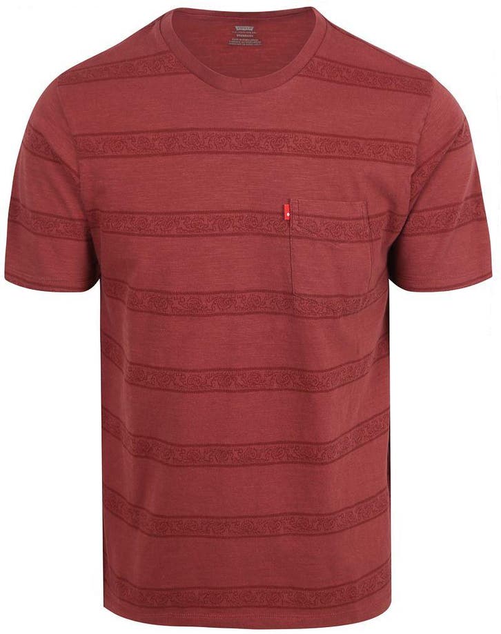 Levis T-shirt Classic Streep Rood maat XL Heren, Kleding | Heren, T-shirts, Rood, Nieuw, Maat 56/58 (XL), Verzenden