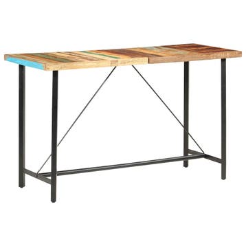vidaXL Bartafel 180x70x107 cm massief gerecycled hout, Verzenden, Nieuw