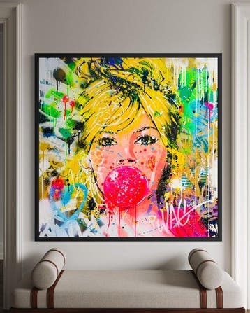 HÖK (1984) - Brigitte Bardot Graffiti Tags - (NO RESERVE