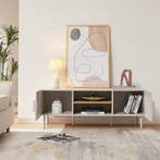 Tv-meubel Starvili 120x40x45 cm beige [en.casa], Huis en Inrichting, Kasten | Dressoirs, Verzenden, Nieuw