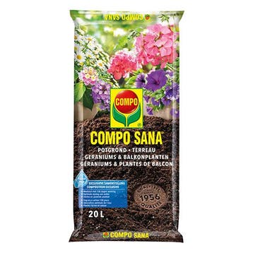 Bloeiende planten en geraniums potgrond | Compo | Sana | 20, Verzenden