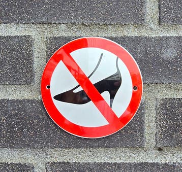 Naaldhakken verbodsbord, Verzenden, Nieuw
