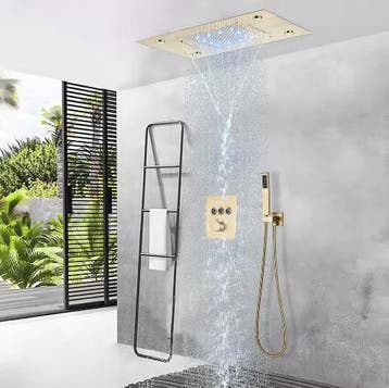 Moderne inbouw doucheset met LED en verborgen kraan, Verzenden, Nieuw