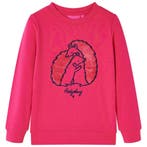 vidaXL Kindertrui 128 felroze, Verzenden, Nieuw