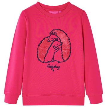 vidaXL Kindertrui 128 felroze, Verzenden, Nieuw