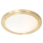 Moderne plafonnière goud 41 cm IP44 - Yuma, Huis en Inrichting, Lampen | Plafondlampen, Verzenden, Nieuw, Modern
