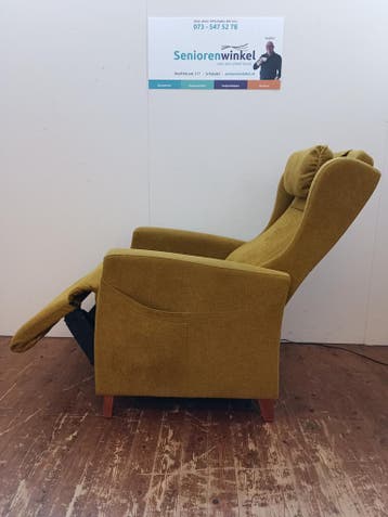 Fitform sta op stoel - relaxfauteuil in stof, ALS NIEUW!, Minder dan 75 cm, Hout, Ophalen of Verzenden, Zo goed als nieuw