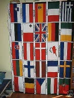 25 landenvlag , van de 25 EU landen vlag 150 X 225 cm Nieuw!, Diversen, Vlaggen en Wimpels, Verzenden, Nieuw