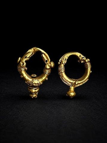 Parthische Rijk Geel goud Oorbellen - Duitse