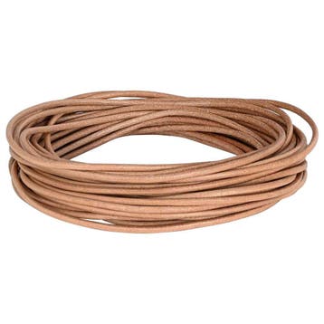 vidaXL Leren Koord 1 Bruin Ø2,5 mm x 10 m Leer, Hobby en Vrije tijd, Verzenden, Nieuw