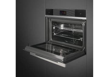 SMEG SF4104WVCPN Stoomoven 41L Zwart inbouw 45 cm A+, Ophalen of Verzenden, Nieuw, 45 tot 60 cm, Minder dan 45 cm