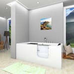 Instapbad Ligbad Zeno 160X85X59 Links (Instapbaden), Ophalen of Verzenden, Nieuw