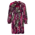 Marc Aurel • korte jurk met kaki paarse print • 36, Kleding | Dames, Jurken, Marc Aurel, Verzenden, Paars, Nieuw