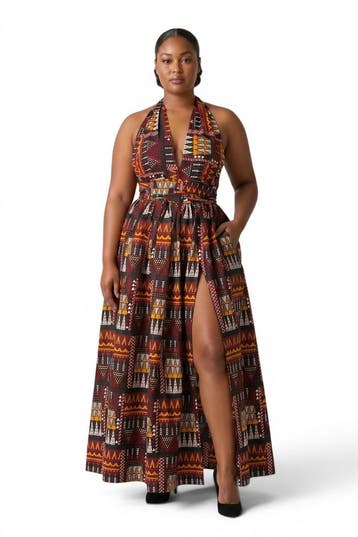 Afrikaanse print Infinity Multiway Maxi Jurk - Verstelbare S, Kleding | Dames, Rokken, Ophalen of Verzenden, Nieuw