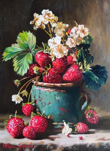 Caterina Imperiale (1962) - Vaso con fragole