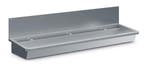 RVS Wasbak 3 Kranen 1800mm  Inclusief Afvoerplug En Spatsche, Ophalen of Verzenden, Nieuw