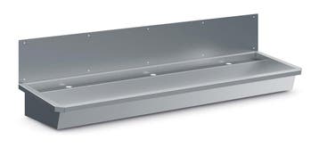 RVS Wasbak 3 Kranen 1800mm  Inclusief Afvoerplug En Spatsche, Ophalen of Verzenden, Nieuw