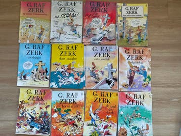 G. Raf Zerk strips - Hardy - Cauvin - Graf Zerk stripboeken, Complete serie of reeks, Verzenden, Gelezen