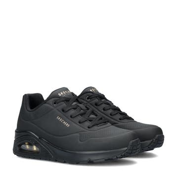 Skechers Street Uno lage sneakers voor dames in het Zwart, Skechers, Verzenden, Zwart, Nieuw